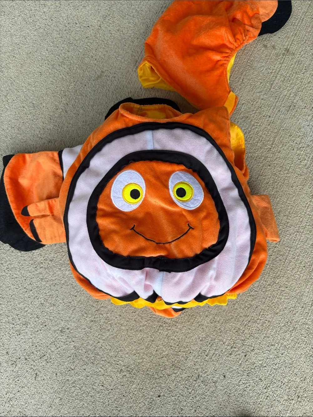 Amazon Orange & White Clownfish Kids Costume